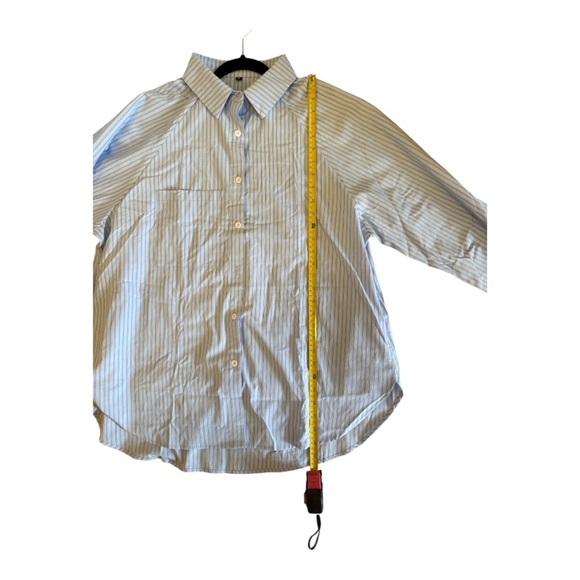 Striped Button-Up Blouse - Picture 9 of 11